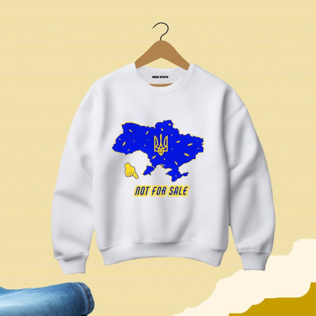 Karta i Ukraina Lång Ärmad Tröja (Skapare uppladdad)