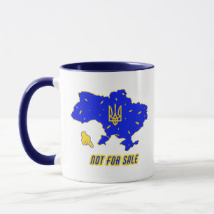Karta i Ukraina Mugg