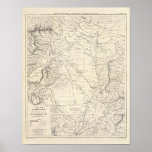 Karta i Underbara Chaco och angränsande områden Poster