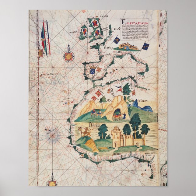 Karta i Underbara Storbritannien Poster (Framsidan)