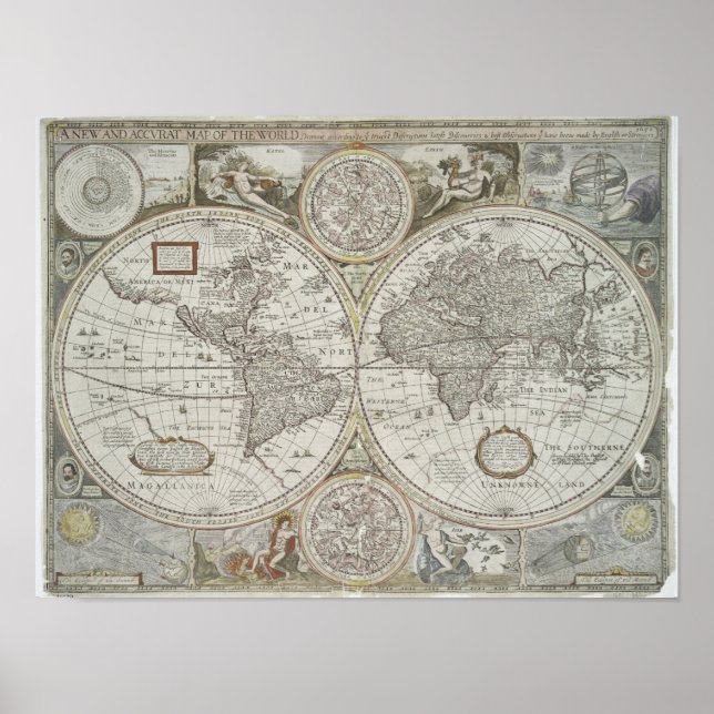 Karta i världen | 1676 poster (Framsidan)