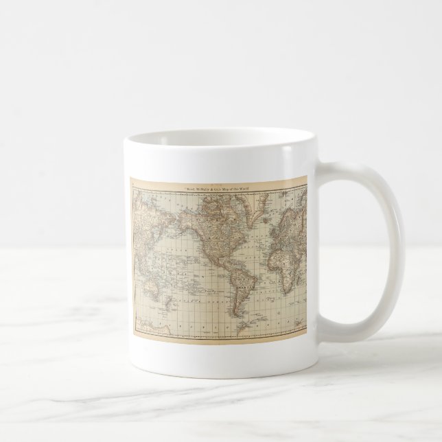 Karta i världen 2 kaffemugg (Höger)