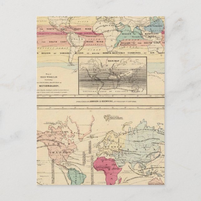 Karta i världen 2 vykort (Framsida)