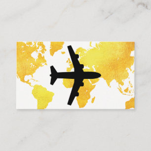 Karta i världen   FLYGPLAN Visitkort