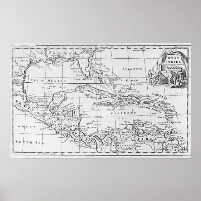 Karta i Väster-organen Poster (Framsidan)