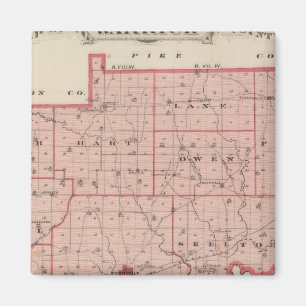 Karta i Warrick County Magnet