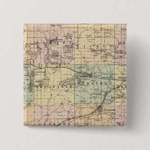 Karta i Waukesha County, delstaten Wisconsin Knapp
