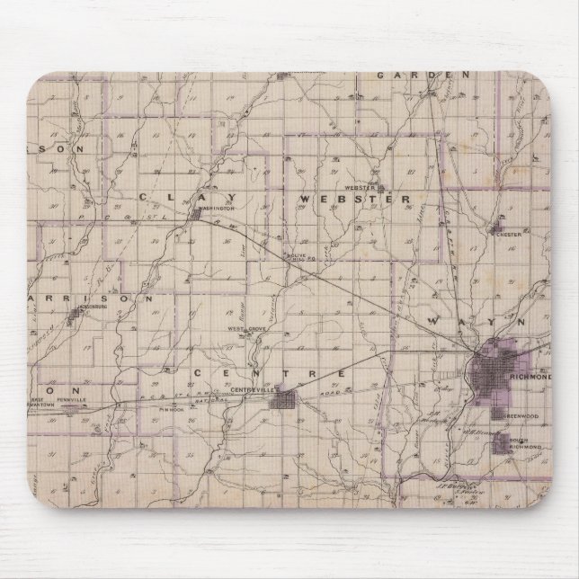 Karta i Wayne County 2 Musmatta (Framsidan)