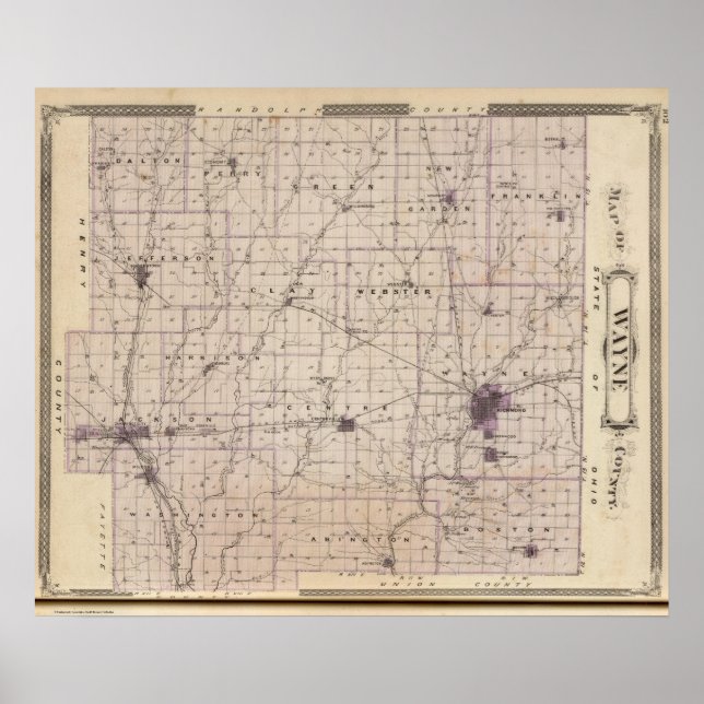 Karta i Wayne County 2 Poster (Framsidan)