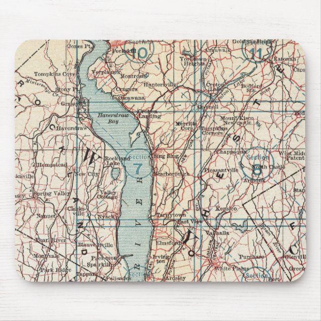 Karta i Westchester County, New York Musmatta (Framsidan)