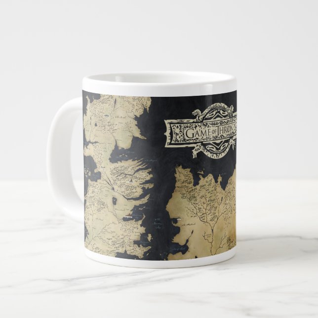 Karta i Westeros Jumbo Mugg (Framsida vänster)