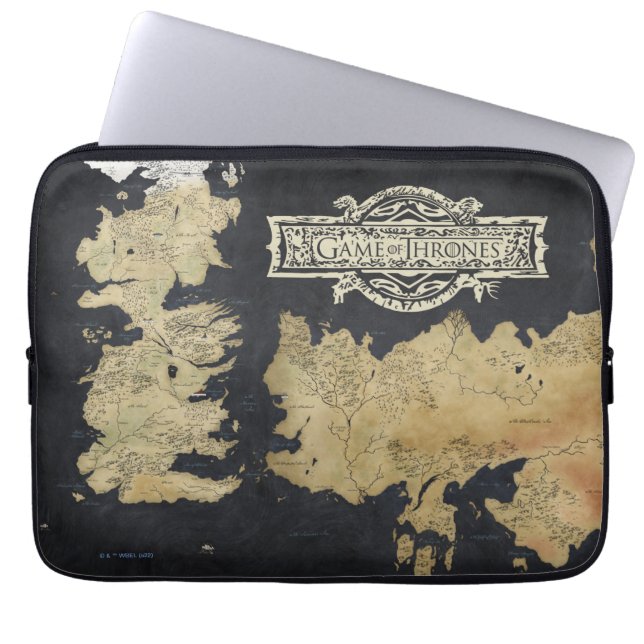 Karta i Westeros Laptop Fodral (Framsidan)