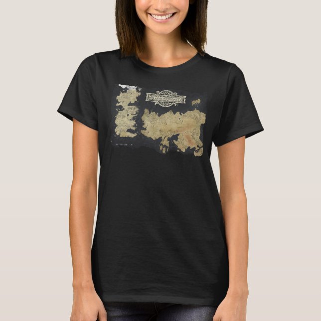 Karta i Westeros T Shirt (Framsida)