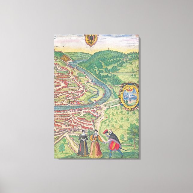 Karta i Wien Canvastryck (Framsida)