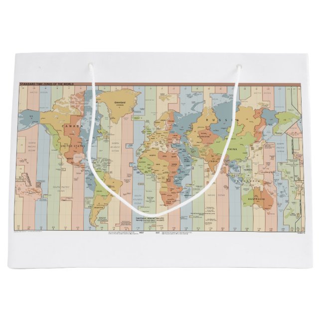 Karta i World Time Zones (Framsidan)