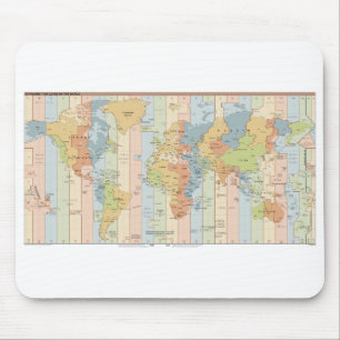 Karta i World Time Zones Musmatta
