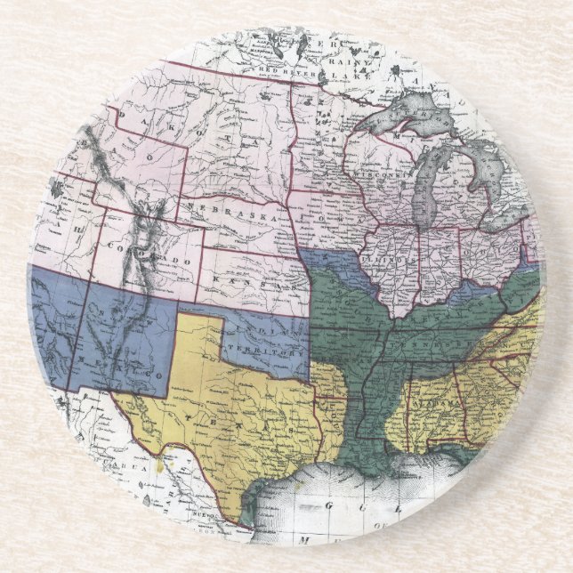 KARTA: INBÖRDESKRIG 1864 UNDERLÄGG (Framsidan)