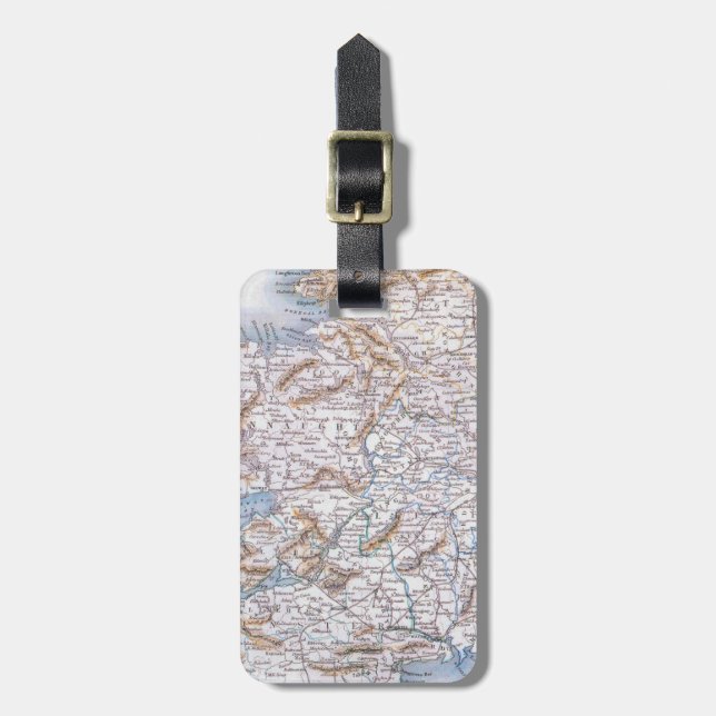 Karta: Irland 1851 Bagagebricka (Vertikal Framsida)