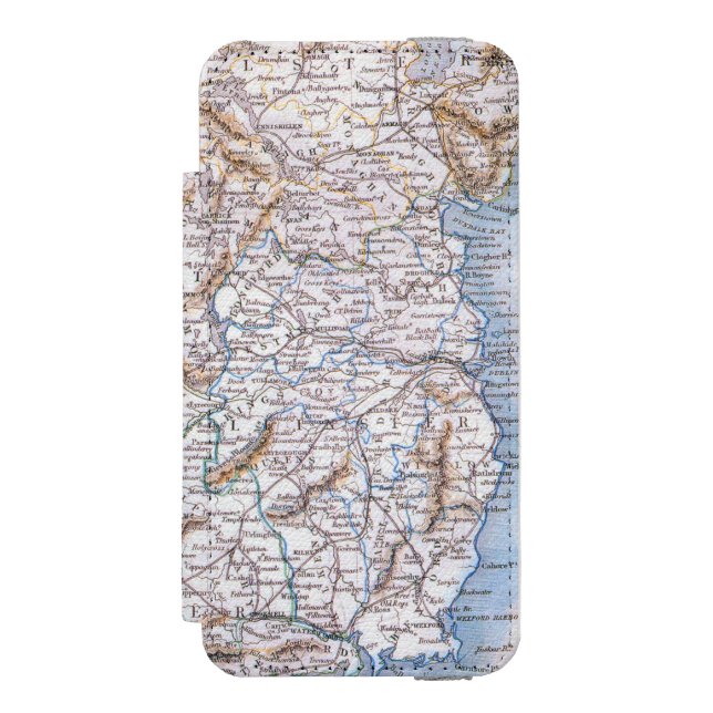 Karta: Irland 1851 Incipio iPhone Wallet Skal (Folio Framsidan)