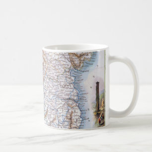 Karta: Irland 1851 Kaffemugg