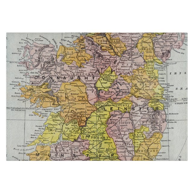 KARTA: IRLAND c1890 (Framsidan)