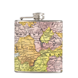 KARTA: IRLAND c1890 Fickplunta