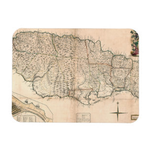 KARTA: JAMAICA 1755 2 MAGNET
