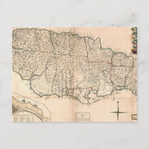 KARTA: JAMAICA, 1755 2 VYKORT