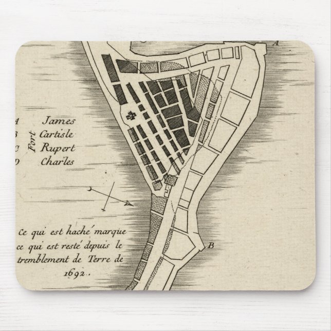 KARTA: JAMAICA 1755 MUSMATTA (Framsidan)