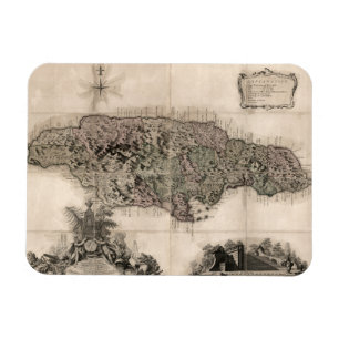 KARTA: JAMAICA 1763 MAGNET