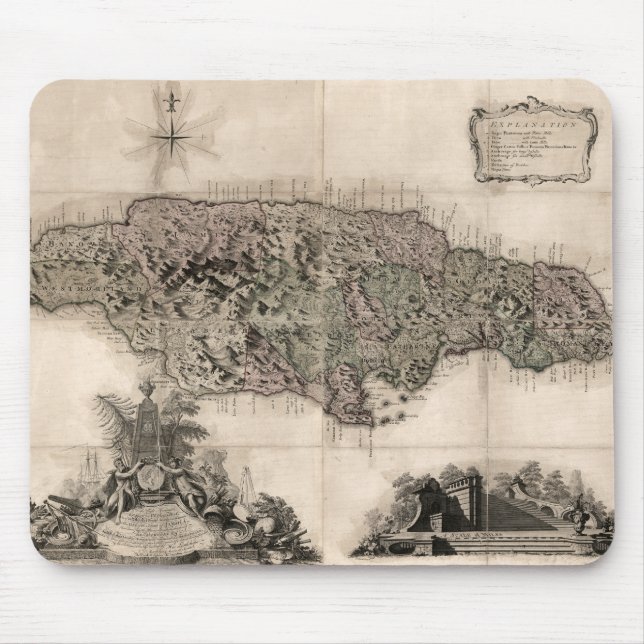 KARTA: JAMAICA 1763 MUSMATTA (Framsidan)