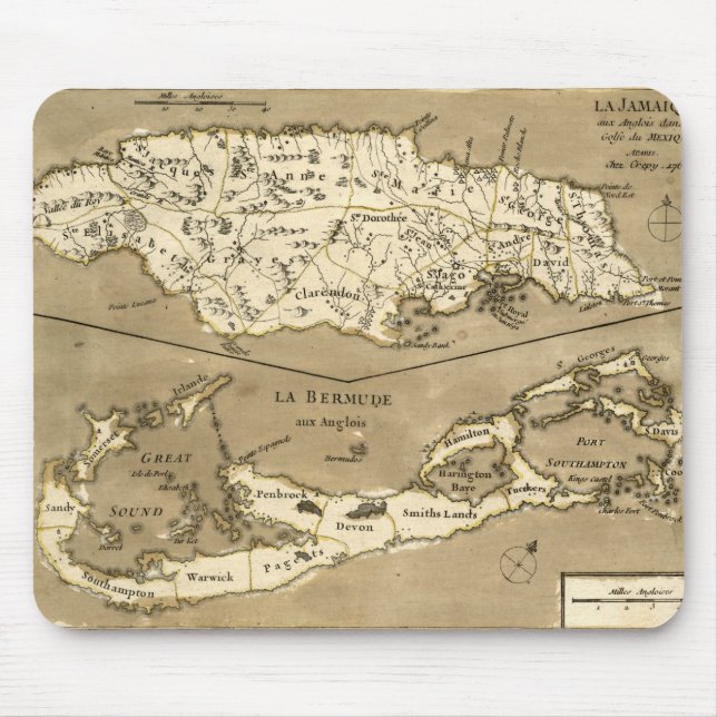 KARTA: JAMAICA 1767 MUSMATTA (Framsidan)