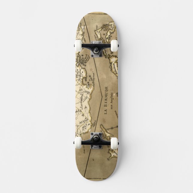 KARTA: JAMAICA 1767 SKATEBOARD BRÄDA 20,5 CM (Framsida)