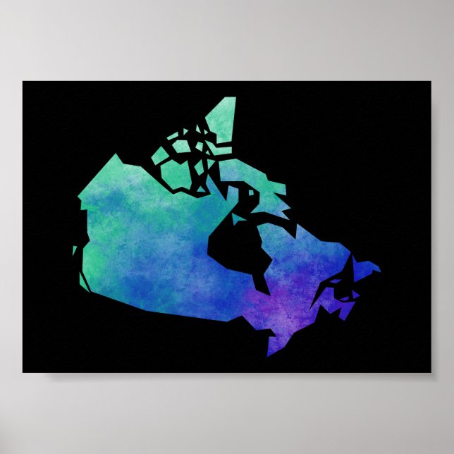 Karta Kanada Poster (Framsidan)