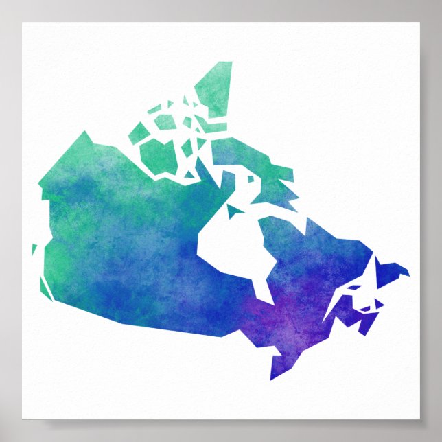 Karta Kanada Poster (Framsidan)