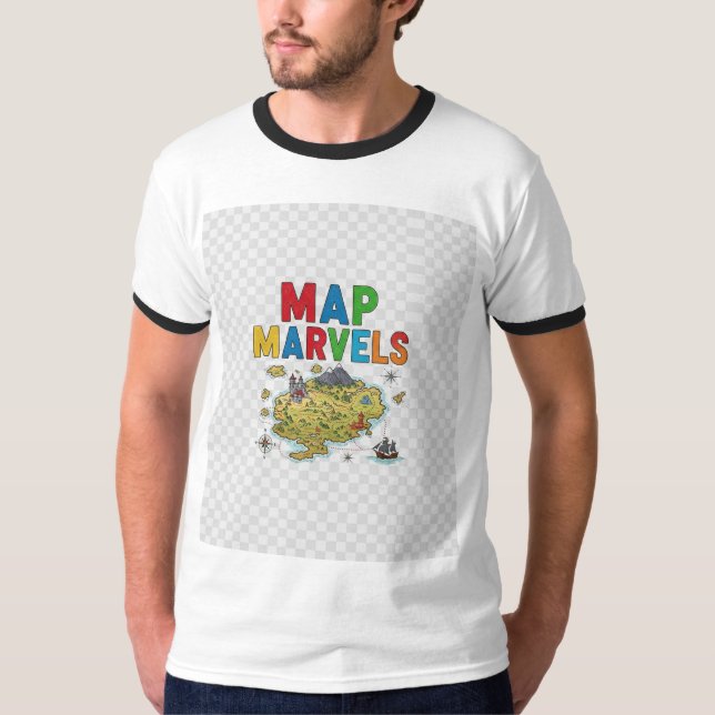 Karta Marvels. T Shirt (Framsida)