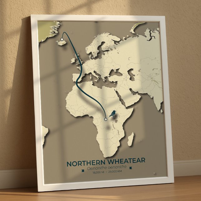 Karta - Minimalistisk övergång till norra hjulet Poster (Skapare uppladdad)