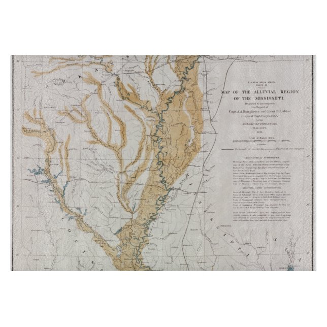 KARTA: MISSISSIPPI RIVER 1861 (Framsidan)