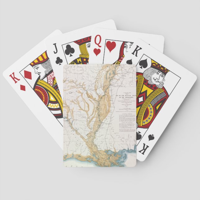 KARTA: MISSISSIPPI RIVER 1861 CASINOKORT (Baksidan)
