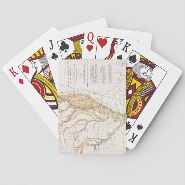 KARTA: MISSISSIPPI RIVER 1861 CASINOKORT (Baksidan)