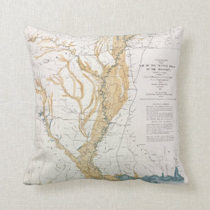 KARTA: MISSISSIPPI RIVER 1861 KUDDE