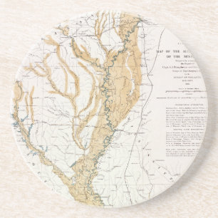 KARTA: MISSISSIPPI RIVER 1861 UNDERLÄGG