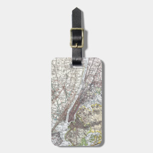 Karta: New York-area 1906 Bagagebricka