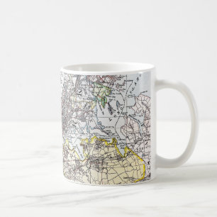 Karta: New York-area 1906 Kaffemugg