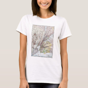 Karta: New York-area 1906 Tee Shirt