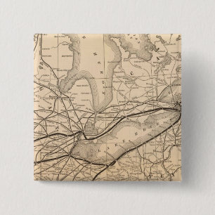 Karta New York Central och Hudson River Railroad Knapp