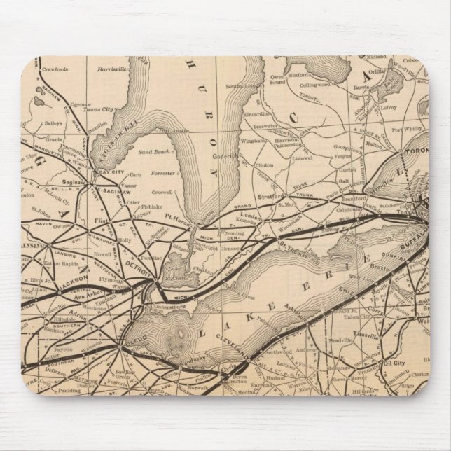 Karta New York Central och Hudson River Railroad Musmatta (Framsidan)