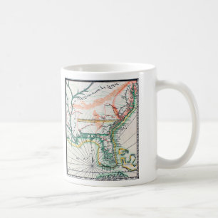 Karta: Nordamerika 1742 Kaffemugg