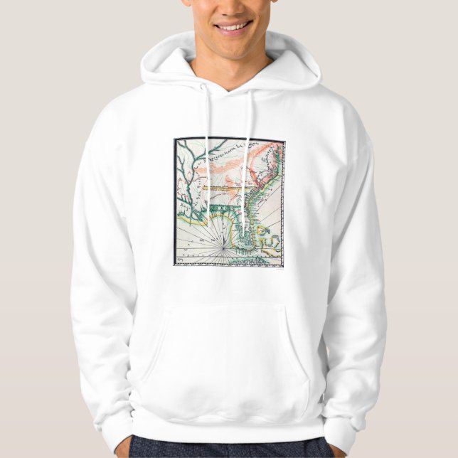 Karta: Nordamerika 1742 Sweatshirt (Framsida)