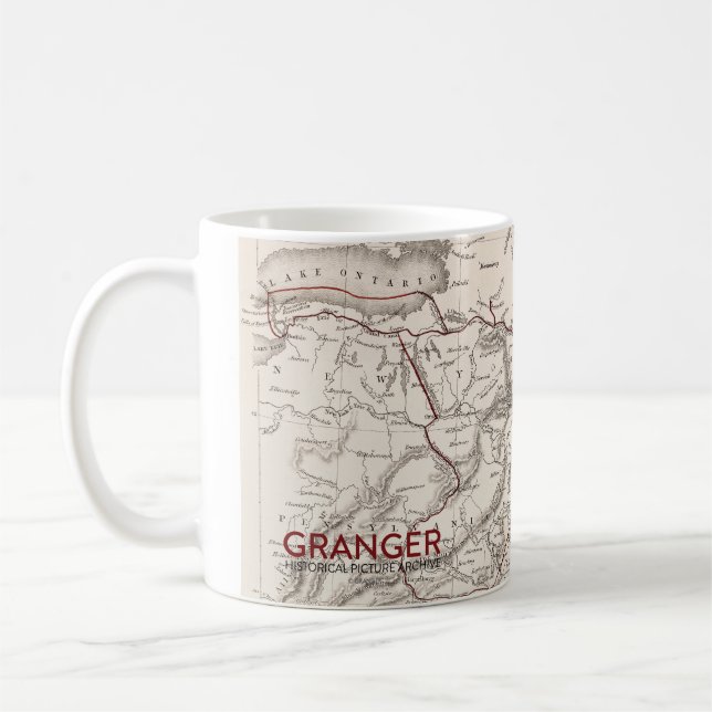 Karta: Nordostliga USA Kaffemugg (Vänster)